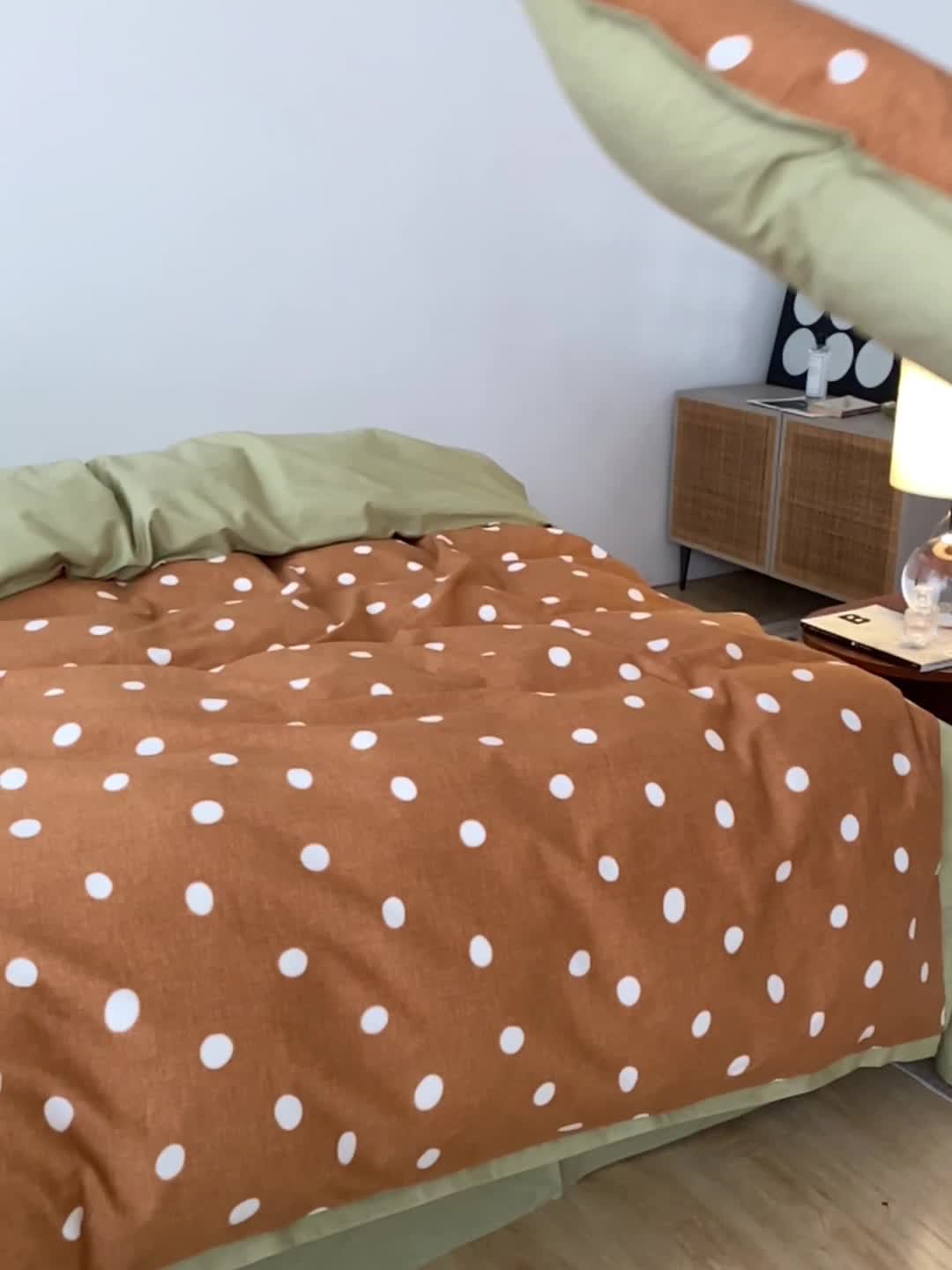 91家纺网 家纺一手货源 找家纺 时年 2022新款生态磨毛飞边款四件套 望风