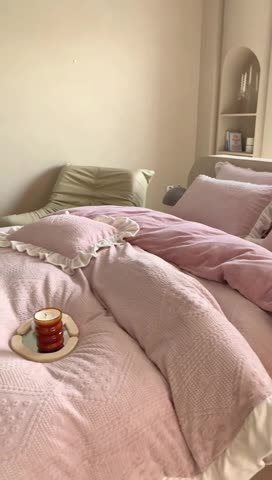 91家纺网 家纺一手货源 找家纺 （总）馨蕊 2022新款秋冬轻奢雕花绒煦暖绒四件套-温妮