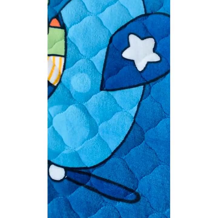 91家纺网 家纺一手货源 找家纺 小虾米 2022新款上下床牛奶绒夹棉床笠 童年女孩