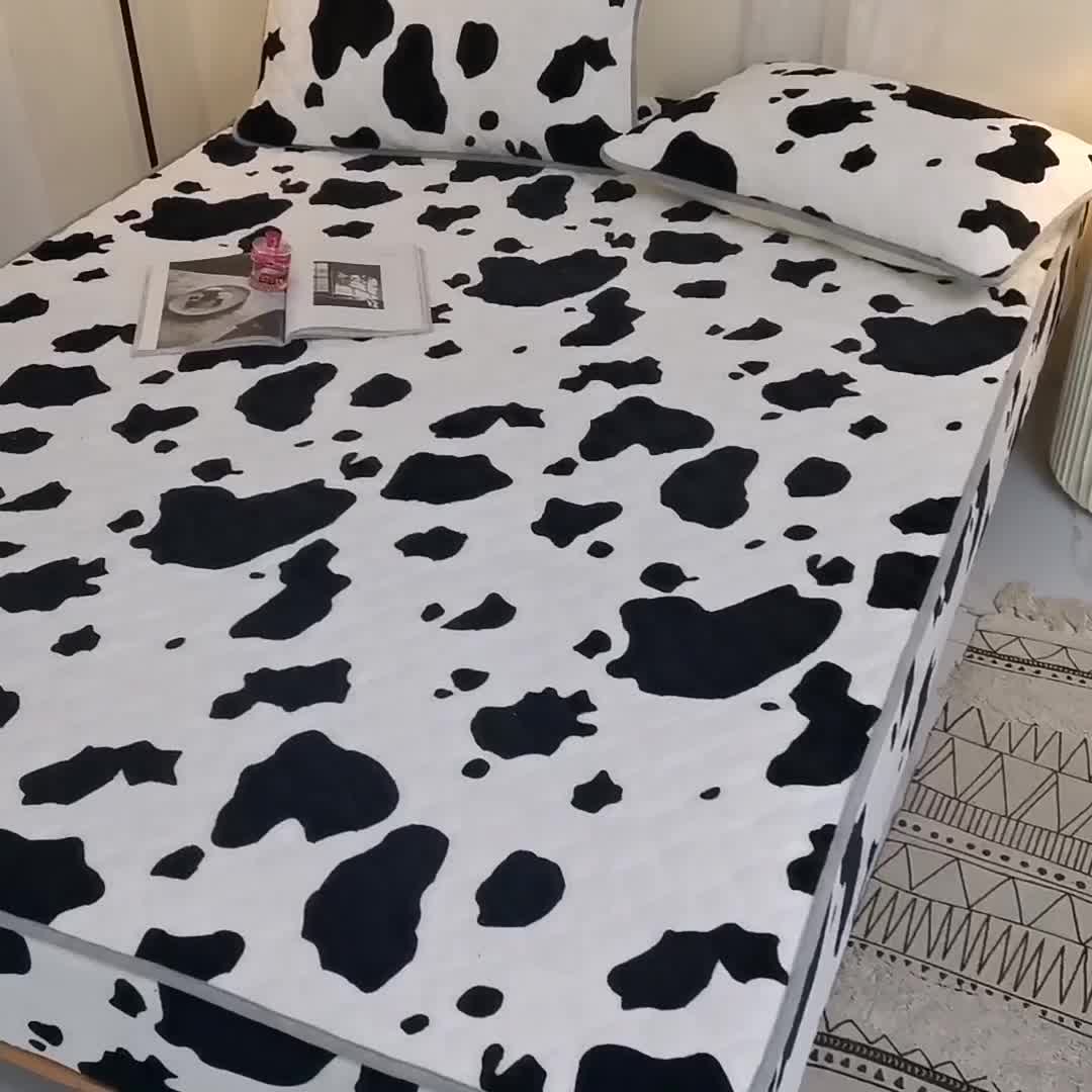 91家纺网 家纺一手货源 找家纺 小虾米 2022新款大床牛奶绒夹棉床笠 牛奶