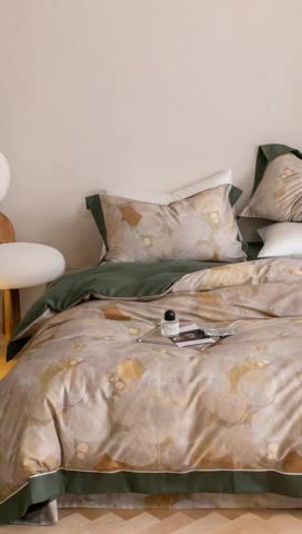 91家纺网 家纺一手货源 找家纺 优然居 100支长绒棉保暖磨毛数码印花系列四件套 乐佩