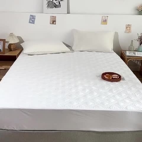 91家纺网 家纺一手货源 找家纺 （总）梦柏 2023新款13372全棉斜纹夹棉床笠