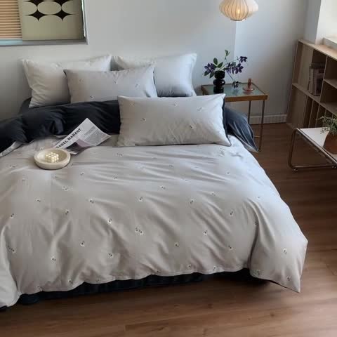 91家纺网 家纺一手货源 找家纺 怡家居 2022秋冬A版棉B版水晶绒四件套 可心