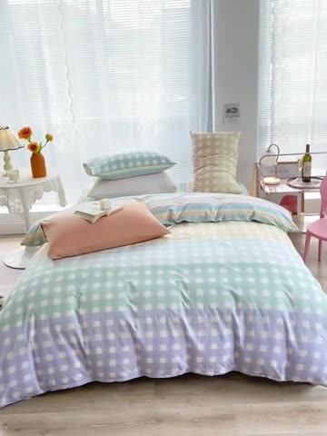 91家纺网 家纺一手货源 找家纺 安莱生活 2022新款秋冬家用60支纯棉印花三四件套 时尚系类-水木清华