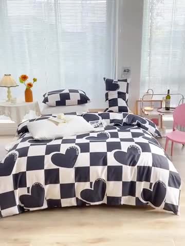 91家纺网 家纺一手货源 找家纺 安莱生活 2022新款秋冬家用60支纯棉印花三四件套 时尚系类-洛力克