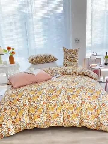 91家纺网 家纺一手货源 找家纺 安莱生活 2022新款秋冬家用60支纯棉印花三四件套 复古系列-采薇