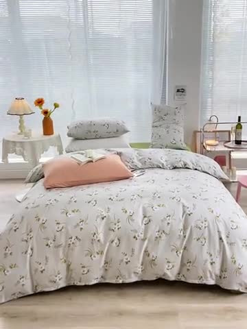 91家纺网 家纺一手货源 找家纺 安莱生活 2022新款秋冬家用60支纯棉印花三四件套 复古系类-西林娜