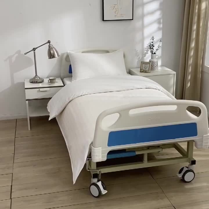 91家纺网 家纺一手货源 找家纺 啊雅 2025耐氯漂涤棉医护床上用品医院三件套 缎条白色