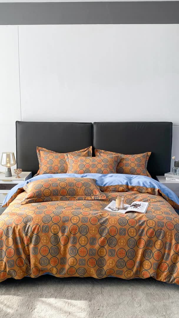 91家纺网 家纺一手货源 找家纺 棉生活  2022新款铂金全棉磨毛系列（AB版设计）亚丁