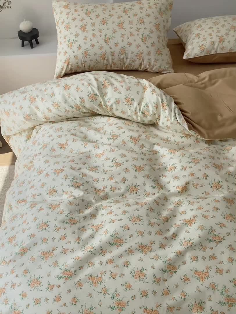 91家纺网 家纺一手货源 找家纺 棉眠 2022新款AB版棉加绒四件套 伊思玫棉加绒