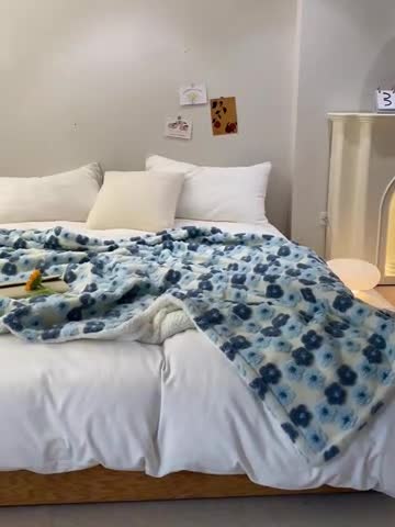 91家纺网 家纺一手货源 找家纺 （总）萝莉 2023新款立体羊毛绒毯