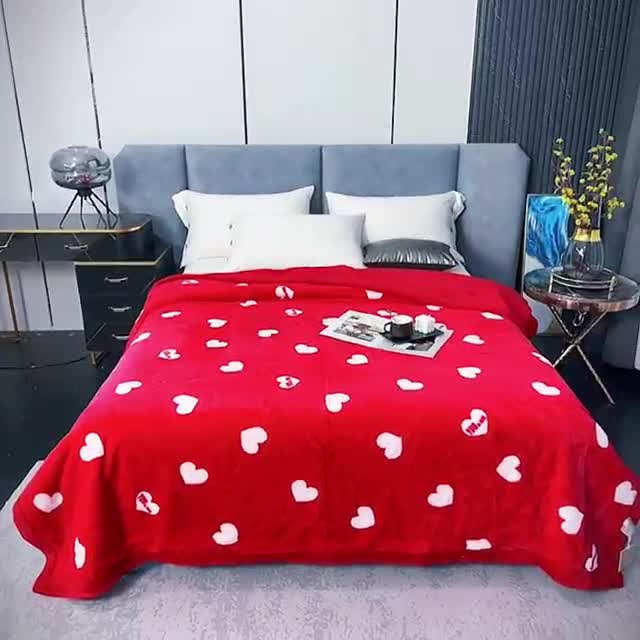 91家纺网 家纺一手货源 找家纺 凯轩毛毛毯毯子 仿皮草轻奢花貂毛毯毯子 同心