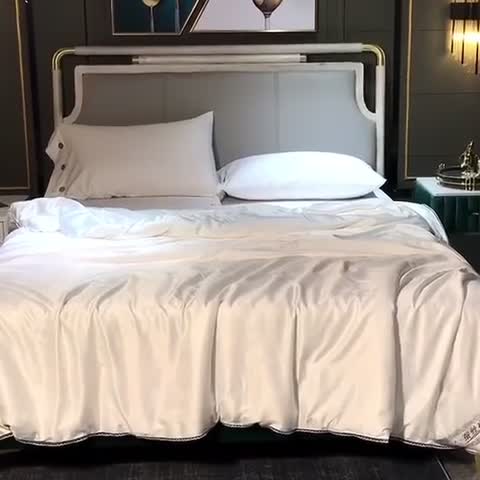 91家纺网 家纺一手货源 找家纺 总）畅畅 2022新款莫代尔贡缎提花桑蚕丝夏被春秋被冬被被芯