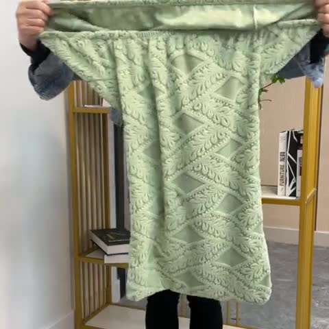 91家纺网 家纺一手货源 找家纺 逐日沙发套 2023新款提花绒藤条椅套 滕条-抹茶色