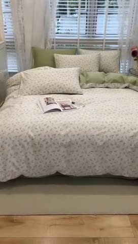 91家纺网 家纺一手货源 找家纺 晨希2023年新款全棉花卉印花简约款多规格四件套 纳西达