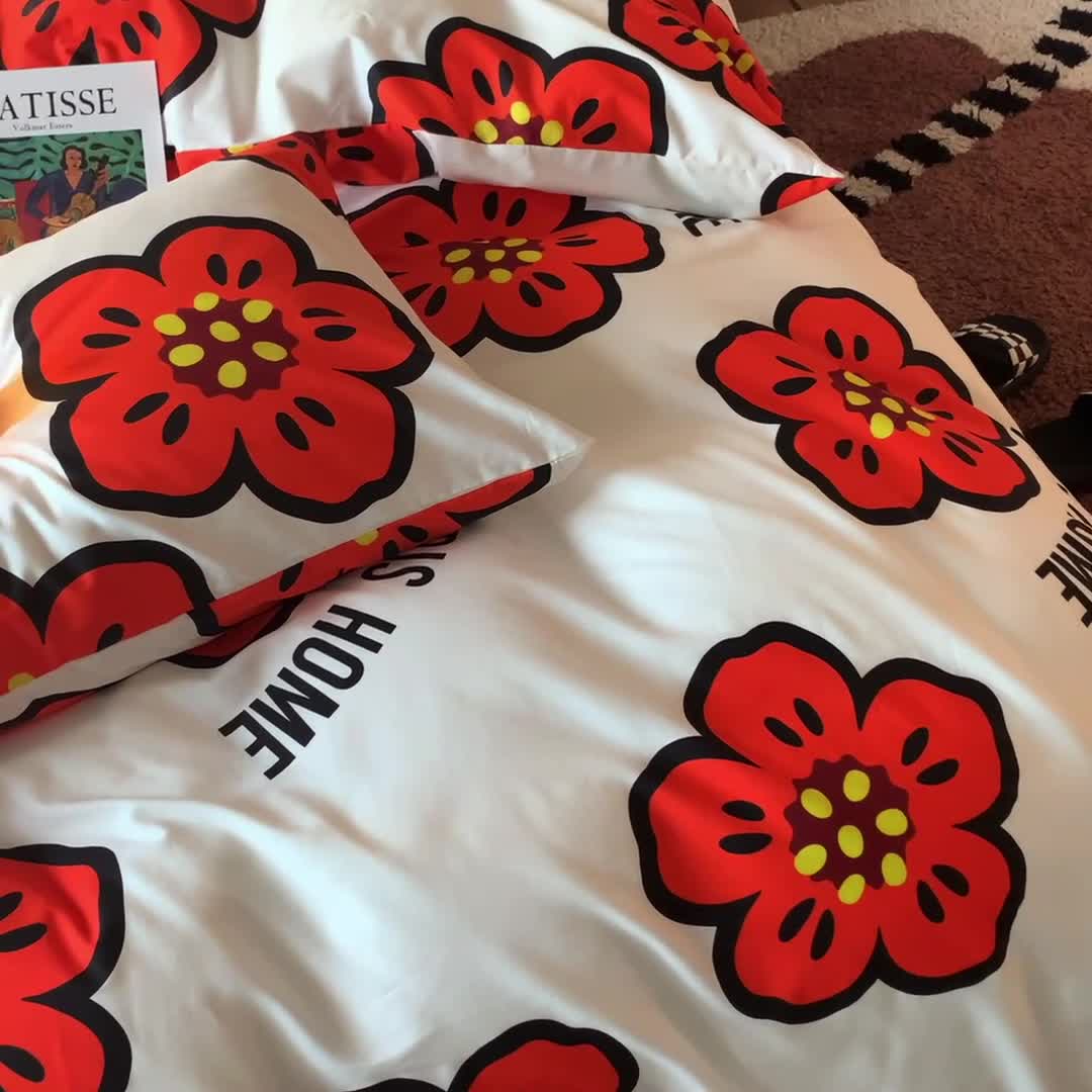 91家纺网 家纺一手货源 找家纺 怡家居 2022新款直播供货全棉印花四件套-第九批 童话