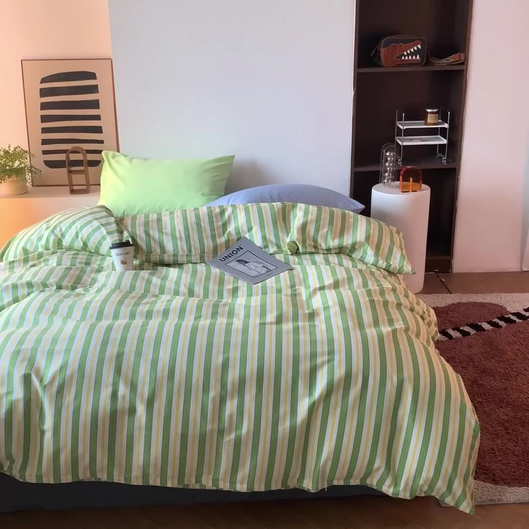 91家纺网 家纺一手货源 找家纺 怡家居 2022新款直播供货全棉印花四件套-第九批 青葱岁月