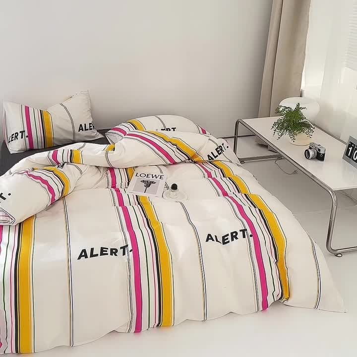 91家纺网 家纺一手货源 找家纺 怡家居 2022新款直播供货全棉印花四件套三 幻境