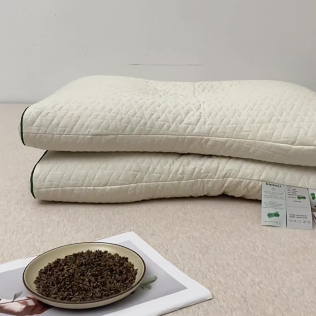 91家纺网 家纺一手货源 找家纺 （总）觉物 2022新款全黑苦荞枕头枕芯系列