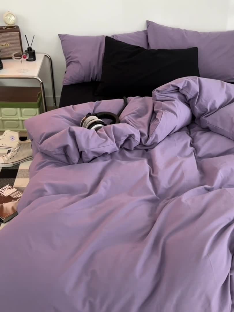 91家纺网 家纺一手货源 找家纺 （总）艾沁 新款32支加密全棉水洗棉混搭四件套