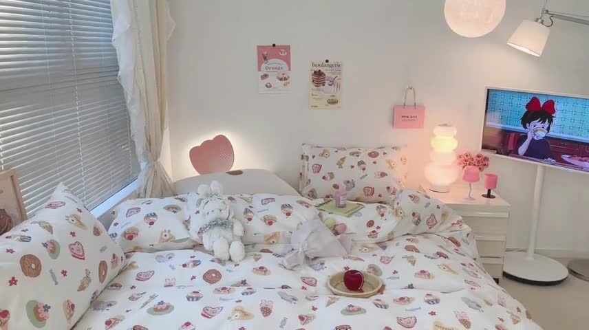 91家纺网 家纺一手货源 找家纺 昔可 2023新款可爱元气卧室新款全棉四件套 梦幻甜品屋