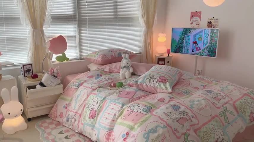 91家纺网 家纺一手货源 找家纺 （总）昔可 2023新款全棉二次元卡通系列四件套