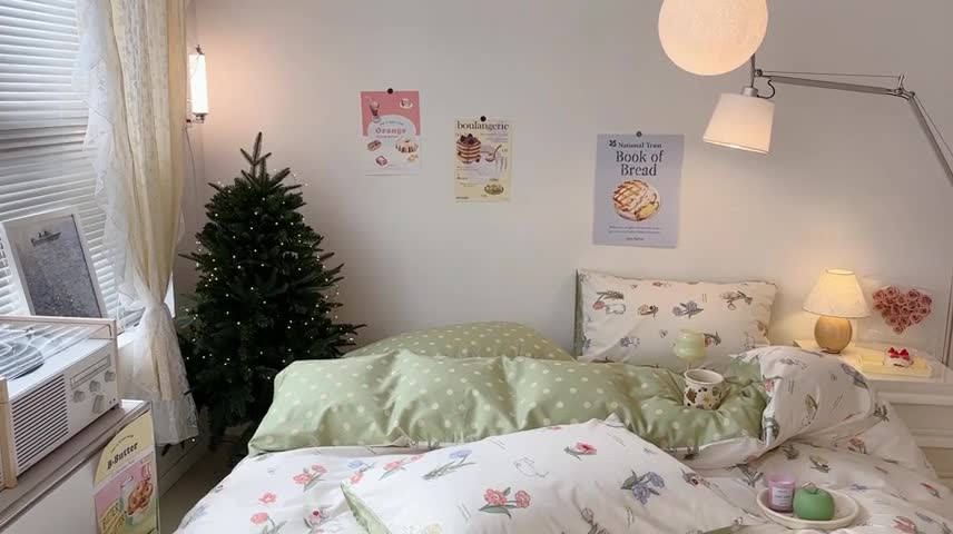 91家纺网 家纺一手货源 找家纺 昔可家纺 2023新款圣诞系列全棉四件套 花儿猫咪