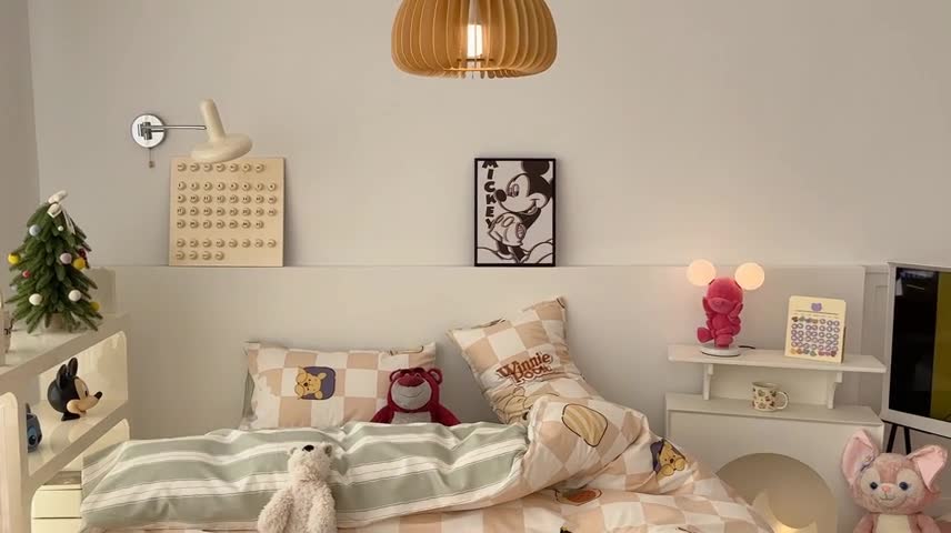 91家纺网 家纺一手货源 找家纺 昔可家纺 2023新款迪士尼系列全棉四件套 黄棋盘维尼