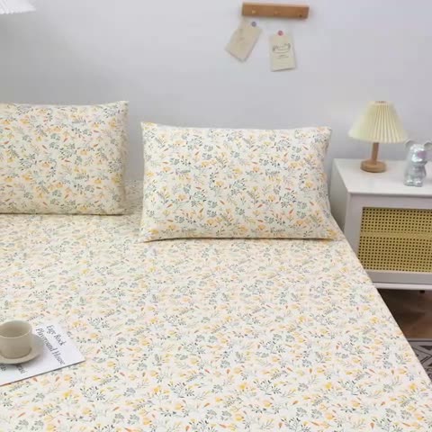 91家纺网 家纺一手货源 找家纺 棉乐町 2025新款加厚全棉床笠 金莎