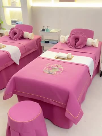 91家纺网 家纺一手货源 找家纺 莉人坊 2023新款棉麻佳颜小鹿 床罩 佳颜小鹿 酒红