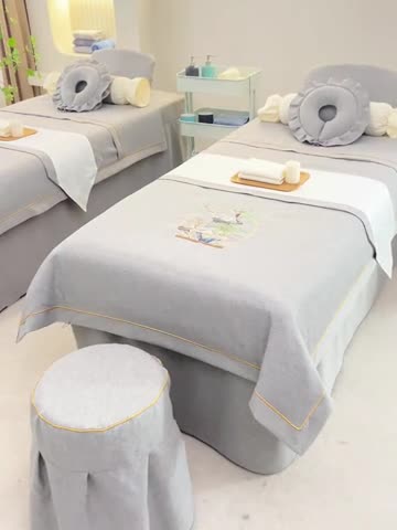 91家纺网 家纺一手货源 找家纺 莉人坊 2023新款棉麻佳颜小鹿 床罩 佳颜小鹿 灰色