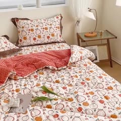 91家纺网 家纺一手货源 找家纺 一米阳光 2023新款纯棉蕾丝豆豆被被子被芯 大桔大利