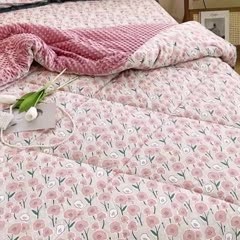 91家纺网 家纺一手货源 找家纺 一米阳光 2023新款纯棉蕾丝豆豆被被子被芯 印象