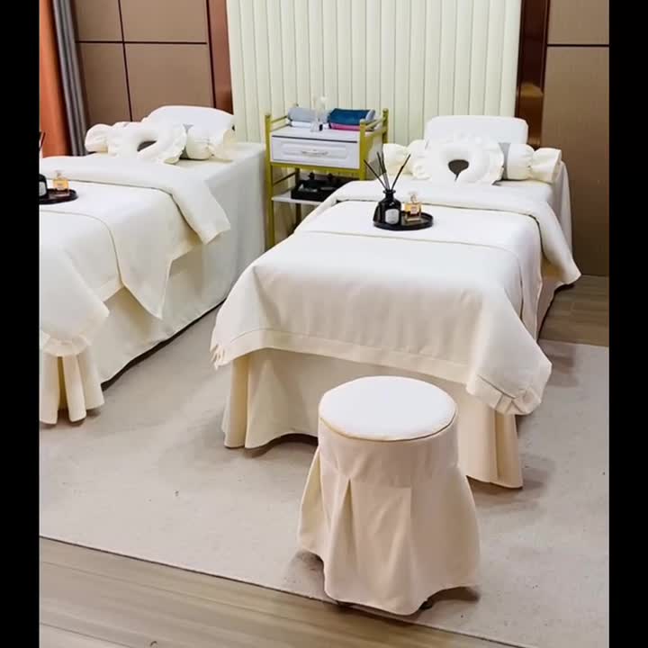 91家纺网 家纺一手货源 找家纺 莉人坊 2023新款彩棉麻 床单款床罩 床单款 米黄