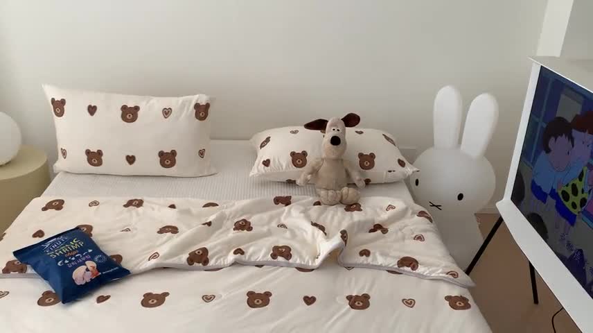 91家纺网 家纺一手货源 找家纺 星期八 2023新款卡通针织棉大豆夏被 小棕熊