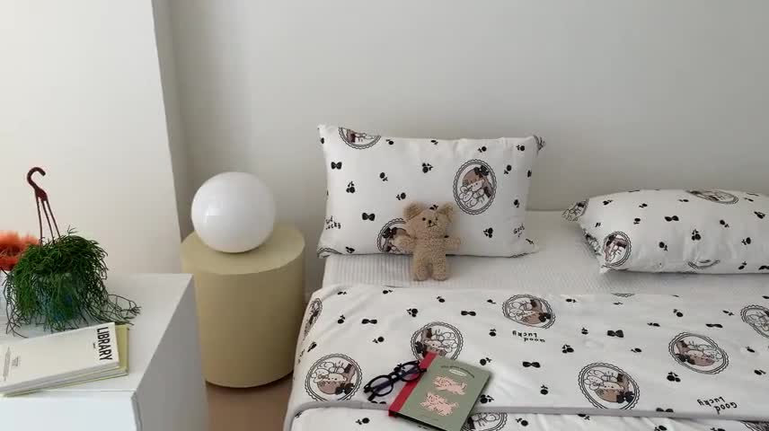 91家纺网 家纺一手货源 找家纺 星期八 2023新款卡通针织棉大豆夏被 蝴蝶结女孩