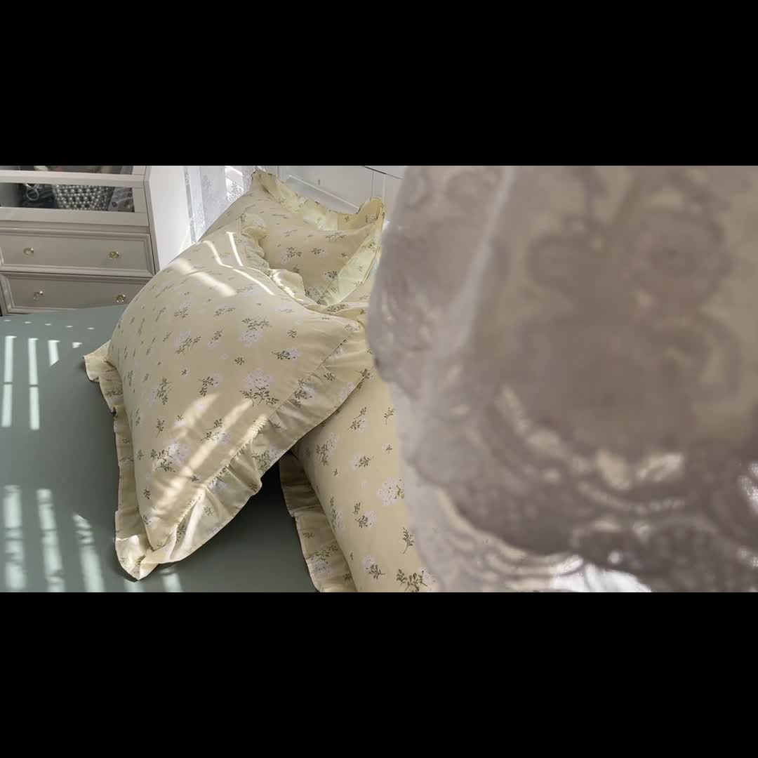 91家纺网 家纺一手货源 找家纺 潮邦 2025新款13372全棉韩式花卉四件套【含买家秀】 花儿鲜