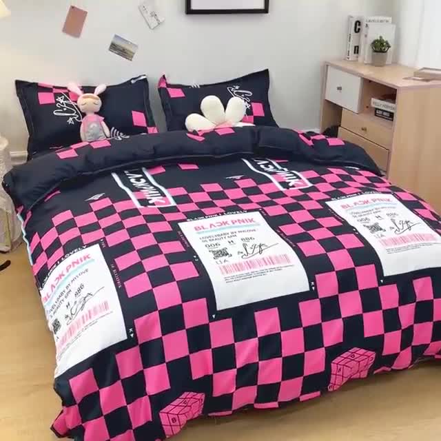 91家纺网 家纺一手货源 找家纺 乐居坊 2023新款芦荟棉四件套（3月新花型） 少女时代