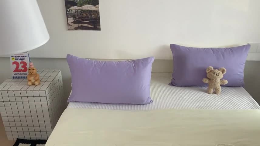 91家纺网 家纺一手货源 找家纺 星期八 2023马卡龙针织棉大豆夏被 紫黄