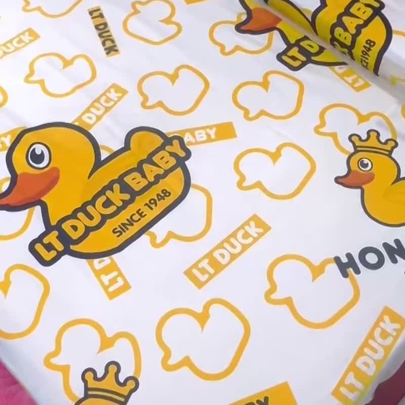 91家纺网 家纺一手货源 找家纺 小虾米 2023新款上下铺小黄鸭系列全棉被套 航帆启航