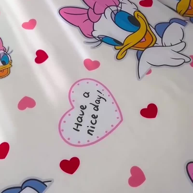 91家纺网 家纺一手货源 找家纺 小虾米 2023新款卡通系列全棉被套 黛西公主