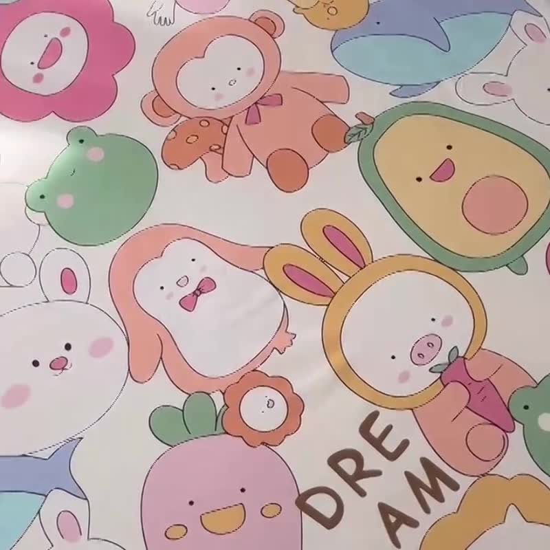 91家纺网 家纺一手货源 找家纺 小虾米 2023新款卡通系列全棉夏被 萝卜女孩