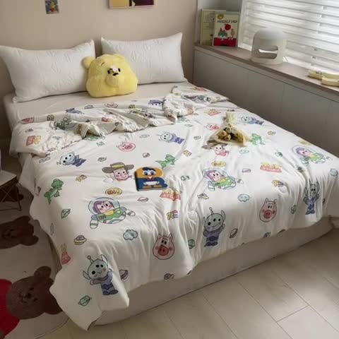 91家纺网 家纺一手货源 找家纺 （总）大彩家居 2023新款迪士尼A类针织棉夏凉被