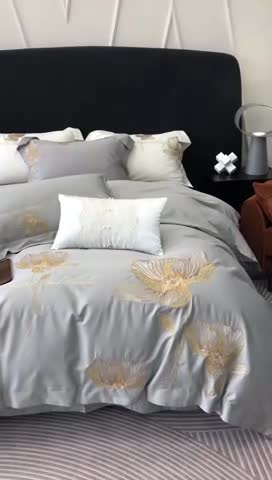 91家纺网 家纺一手货源 找家纺 馨蕊2023春夏新品100支高定系列新品棉茱丽叶-初夏粉 高级灰