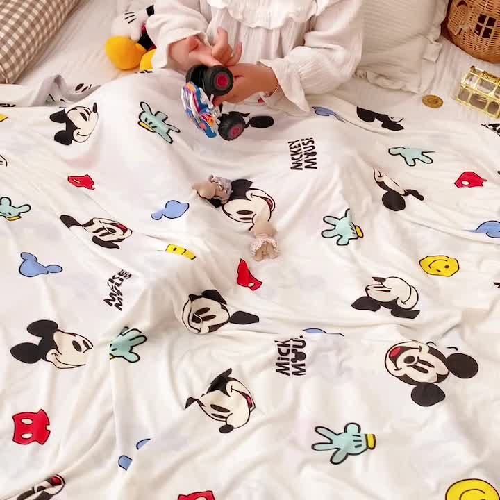 91家纺网 家纺一手货源 找家纺 星期八 2023新款 迪斯尼凉感毯 米奇