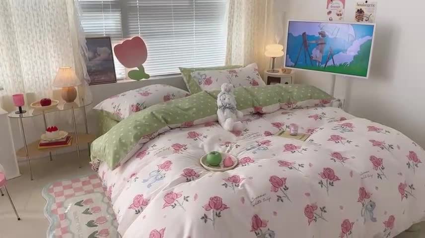 91家纺网 家纺一手货源 找家纺 （总）昔可 2023春日新款全棉3