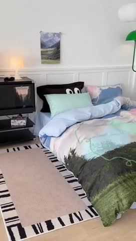 91家纺网 家纺一手货源 找家纺 昔可 2023新款大版全棉 挪威森林