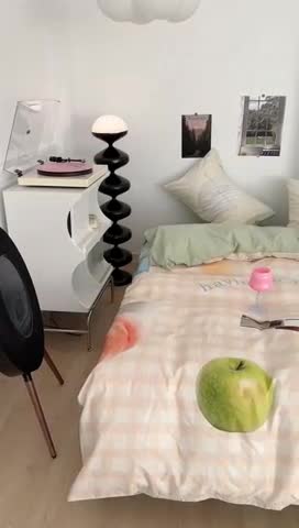 91家纺网 家纺一手货源 找家纺 昔可 2023新款大版全棉 蜜桃青苹果