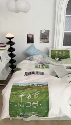 91家纺网 家纺一手货源 找家纺 昔可 2023新款大版全棉 草原羊驼