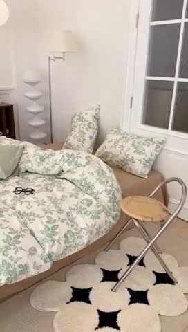 91家纺网 家纺一手货源 找家纺 昔可 2023新款法式复古系列普通款 法式茶歇绿